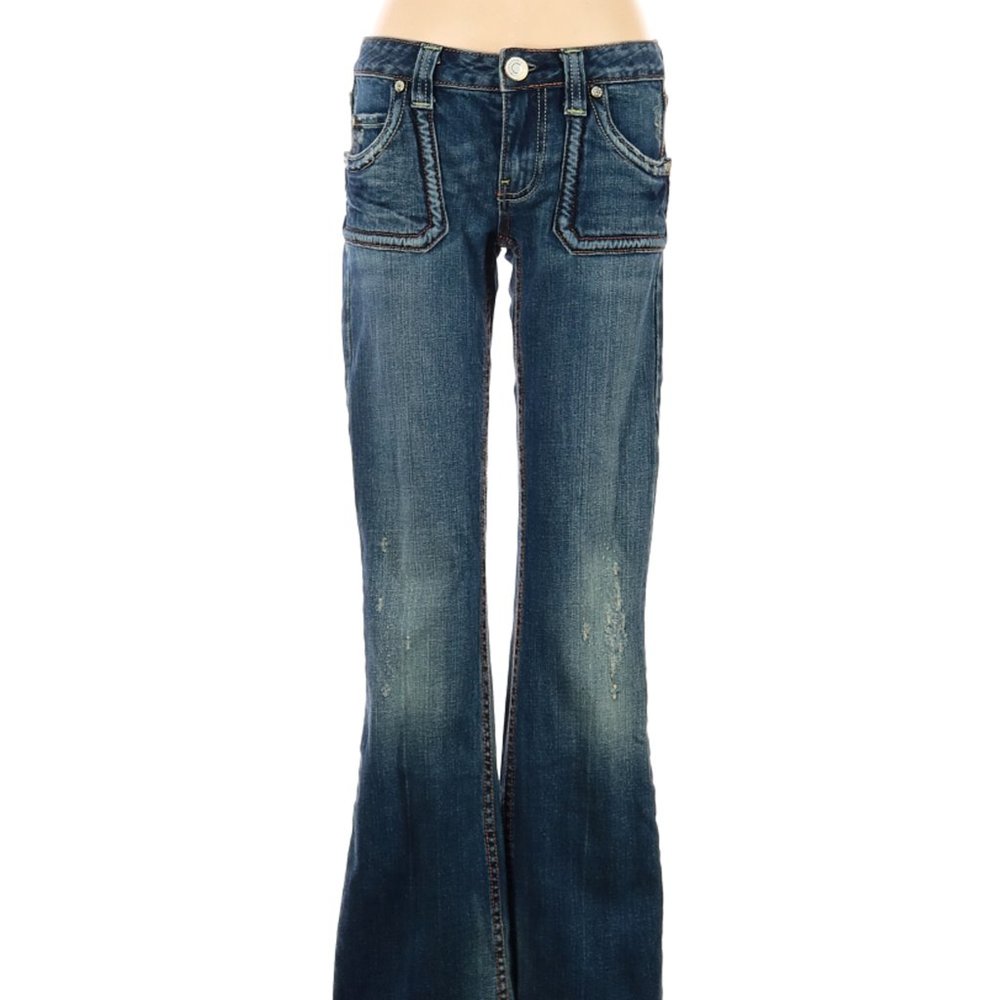 Dark wash flare jeans